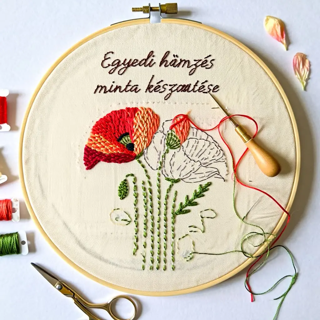 Egyedi hímzés minta készítése